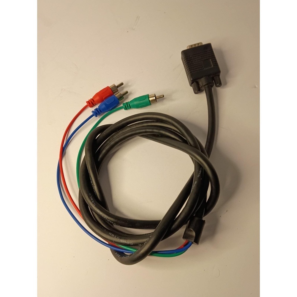 1.5m VGA to 3 RCA Cable VGA Component Cable Cord VGA RCA Adapter Converter